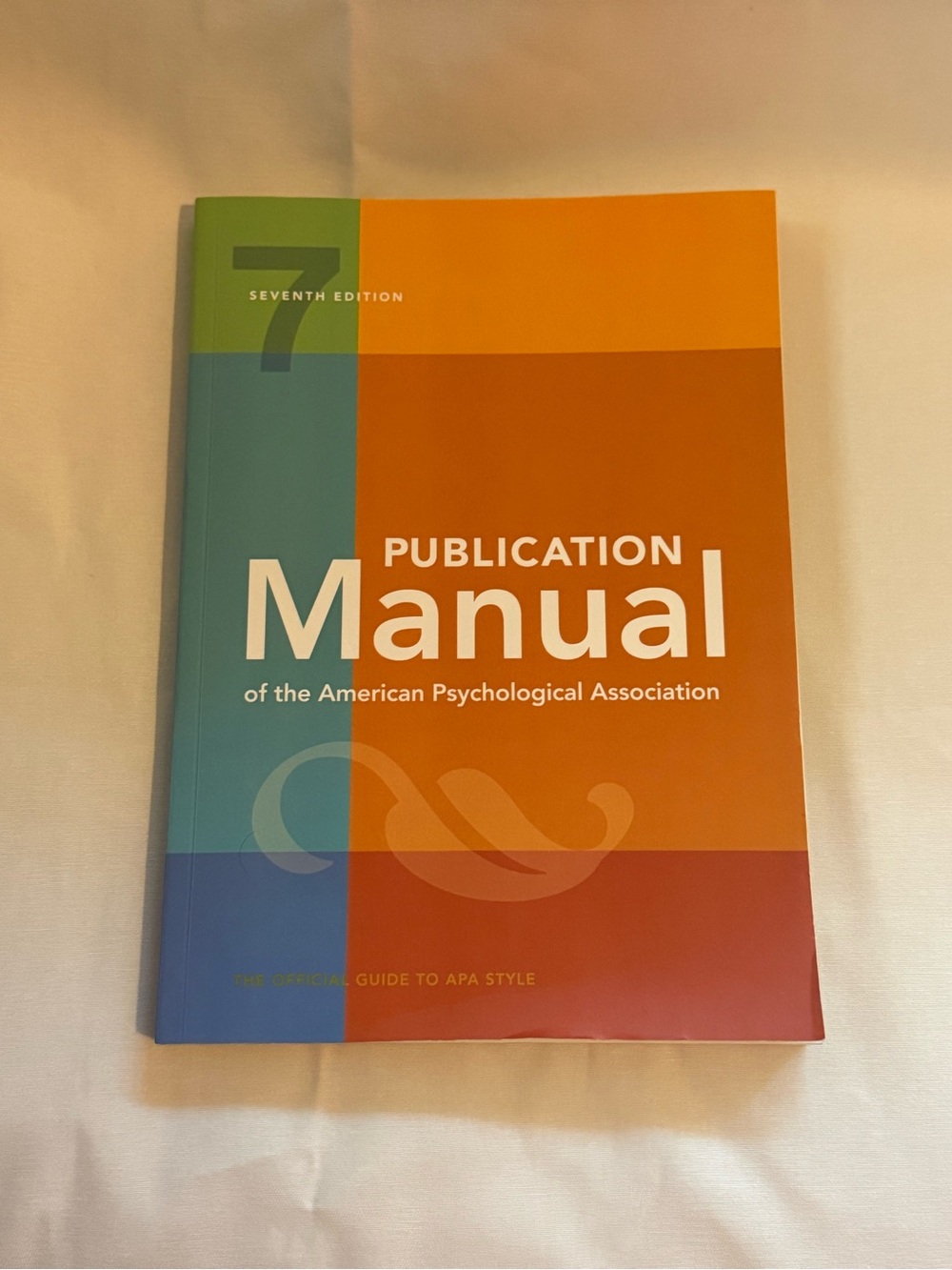 APA Publication Manual, 7th Edition - Orange/Teal Cover